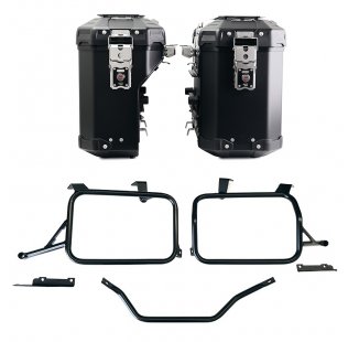 Atlas Aluminium-Taschenpaar 39L+32L + Atlas Aluminium-Kofferrahmen Honda CRF1100L Africa Twin & Adventure Sports (ab 2024)