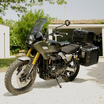 Atlas Aluminium-Taschenpaar 39L+32L + Atlas-Taschenrahmen aus Aluminium Triumph Street Scrambler 900 (ab 2026)