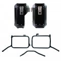 Paar Atlas-Aluminium-Koffer 40 l + 34 l + Royal Enfield Himalayan 450 Aluminium-Kofferrahmen für Aftermarket-Auspuff (ab 2024)