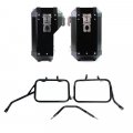 Paar Seitentaschen Atlas aus Aluminium 40L+34L + Triumph Scrambler 400 X Aluminium-Satteltaschenrahmen