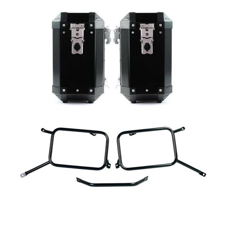 Paar Atlas Aluminiumtaschen 40L+40L mit Bonneville T120 Rahmen