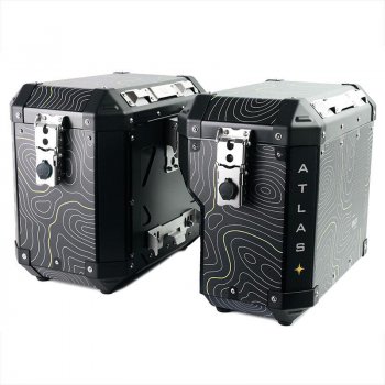 Seitentasche Atlas aus Aluminium 47L+41L