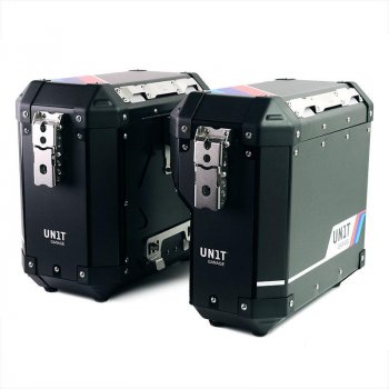 Seitentasche Atlas aus Aluminium 47L+41L