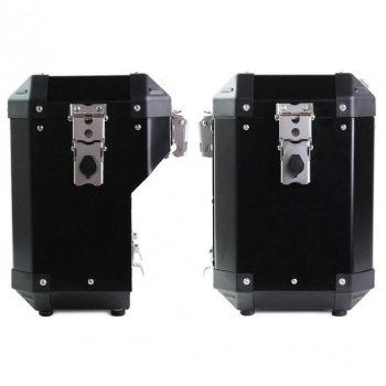 Paar Atlas-Aluminiumtaschen 47 l + 41 l mit BMW R12 G/S-Rahmen