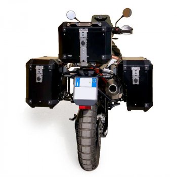 Paar Atlas-Taschen aus Aluminium 47L + 41L mit KTM-Rahmen