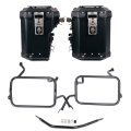 Atlas Aluminium-Seitenkoffer-Set 48L+41L + BMW F450GS Atlas Aluminium-Satteltaschenrahmen