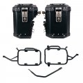 Atlas Aluminium-Seitenkoffer-Set 48L+41L + Atlas BMW F900GS Aluminium-Satteltaschenrahmen
