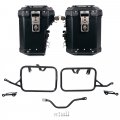 Atlas Aluminium-Seitenkoffer-Set 48L+41L + Atlas BMW R12 G/S Aluminium-Satteltaschenrahmen