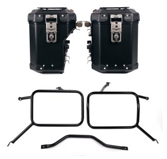 Atlas Aluminium-Seitenkoffer-Set 48L+41L + Atlas-Taschenrahmen aus Aluminium Triumph Street Scrambler 900 (ab 2026)