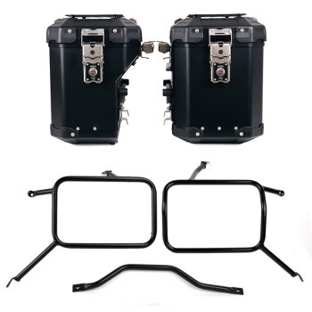 Atlas Aluminium-Seitenkoffer-Set 48L+41L + Atlas-Taschenrahmen aus Aluminium Triumph Street Scrambler 900 (ab 2026)