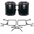 Atlas Aluminium-Seitenkoffer-Set 48L+48L + Aluminium Taschenrahmen Moto Guzzi Stelvio (ab 2024)
