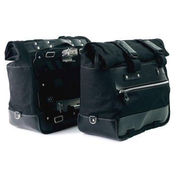 Paar Cult-Seitentaschen aus Canvas 40L - 50L + Paar Aluminiumplatten