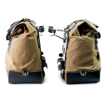 Paar Cult-Seitentaschen aus Canvas 40L - 50L + Paar Aluminiumplatten
