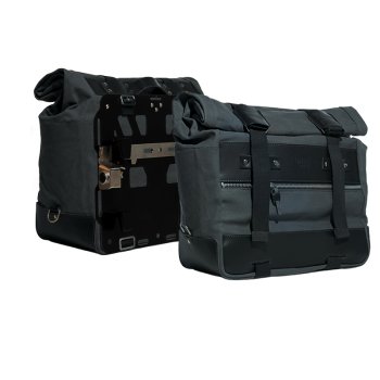 Paar Cult Canvas Seitentaschen 40L - 50L + Paar Aluminiumplatten BMW R1300GS ADV