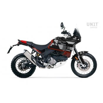 Paar Ducati DesertX RR22 Seitenverkleidungen + Aufkleber