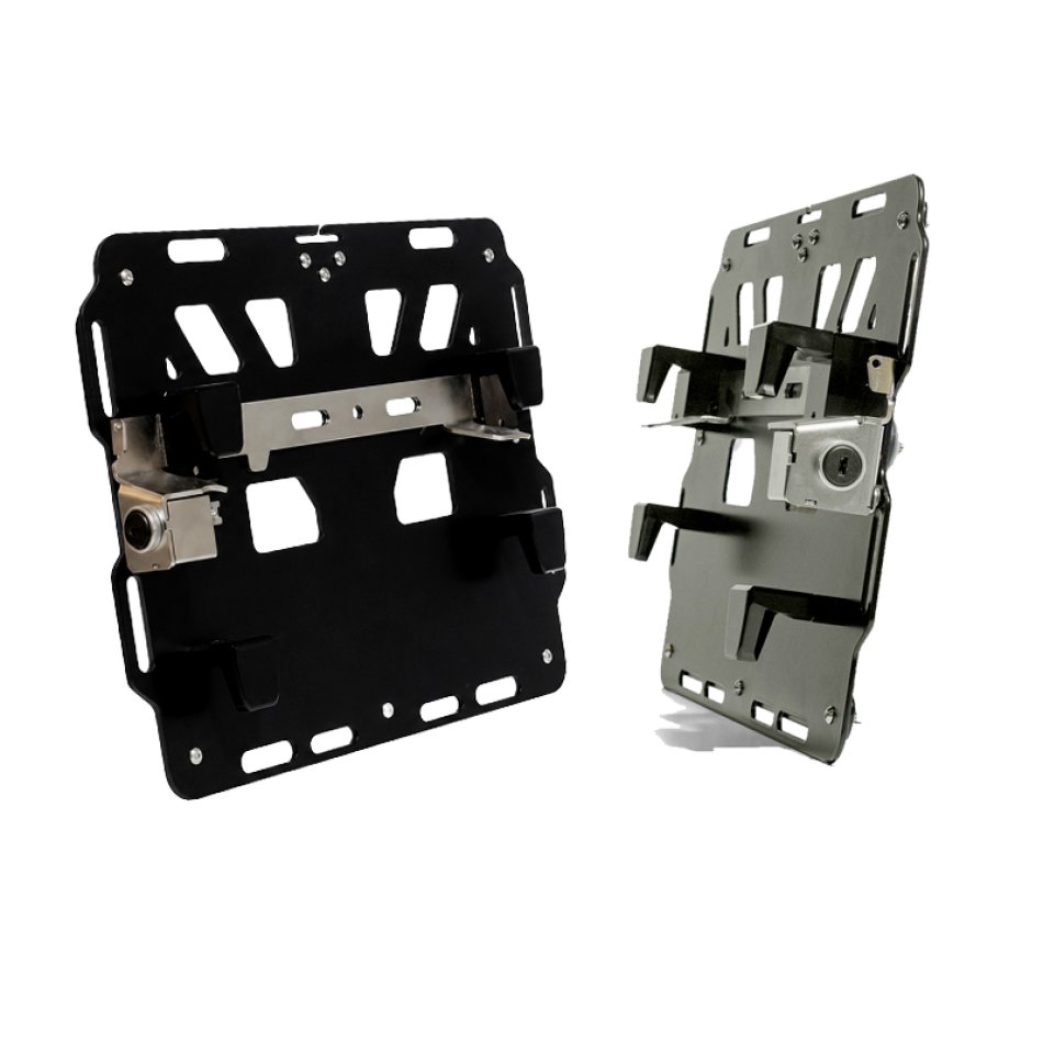 Paar Aluminiumplatten für BMW R1300GS ADV Taschenhalterungen