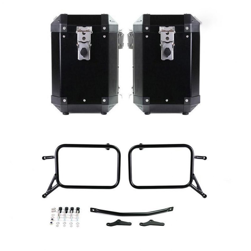 Paar Atlas-Taschen aus Aluminium 47L + 47L mit R115 GS-Rahmen