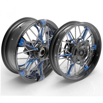 Paar Speichenräder NineT Racer & Pure 24M9 SX-Spider tubeless