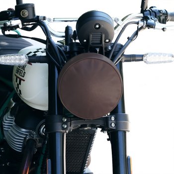 Scheinwerferabdeckung aus Leder