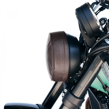 Scheinwerferabdeckung aus Leder