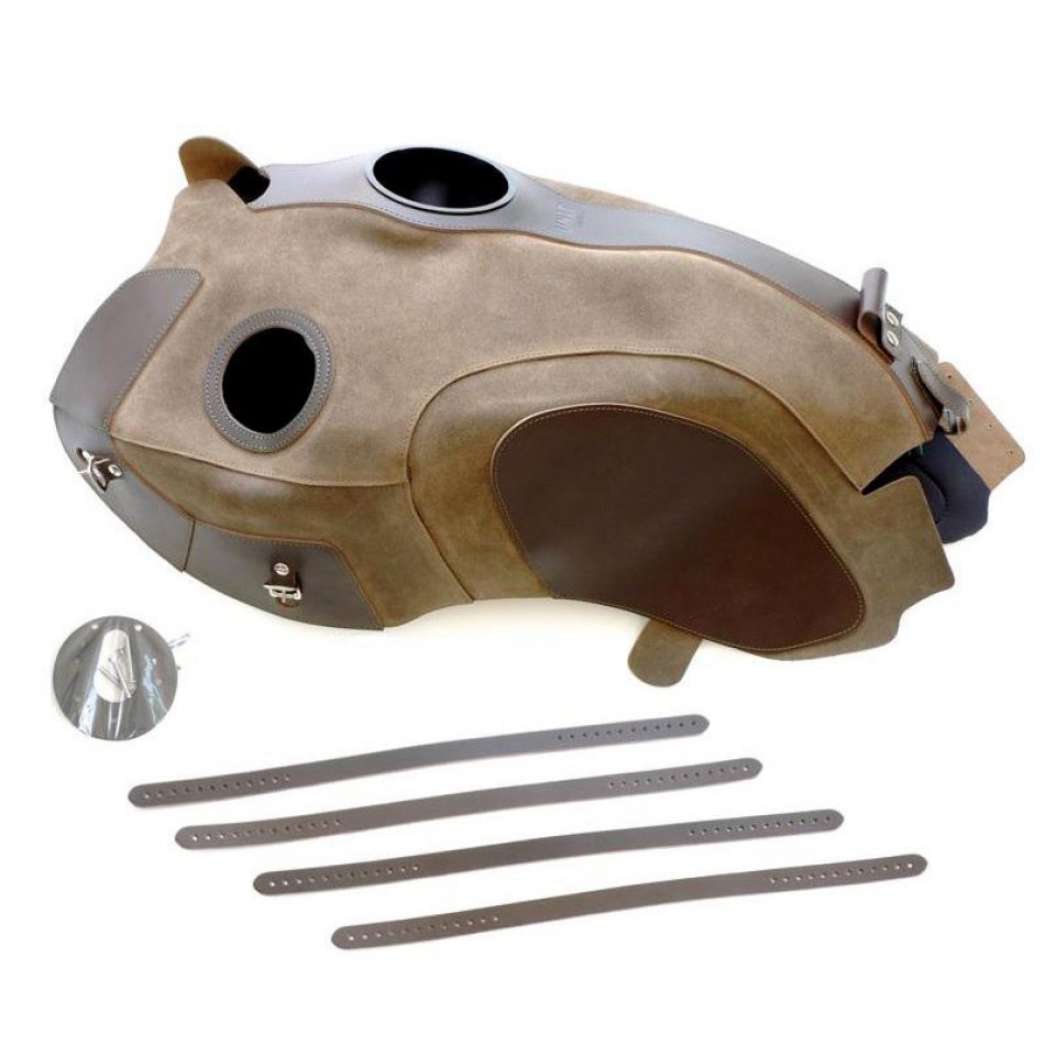 Tankabdeckung aus Leder