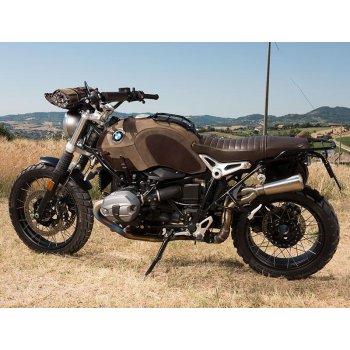 Tankdeckel in Leder geteilt