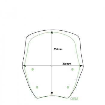 M Windschutzscheibe mit Radar BMW R1300GS (ab 2023)