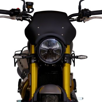 Schwarzer Windschutz Triumph Street Scrambler 900 (ab 2026)