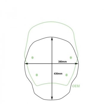 S-Bildschirm ohne Radar BMW R1300GS (ab 2023)