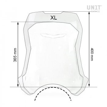 Windschutzscheibe mit GPS-Unterstützung für Triumph 1200 XC-XE