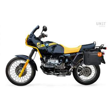 Zwei Khali TPU-Seitentaschen 35L - 45L + Paar Aluminiumplatten mit R80-R100GS-Rahmen