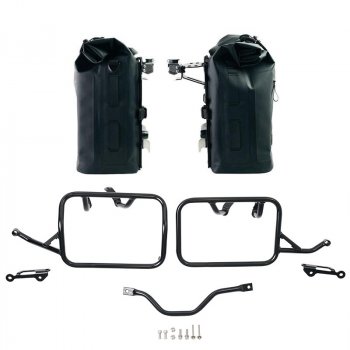 Zwei Khali TPU-Seitentaschen 35 l – 45 l + Paar Aluminiumplatten + BMW R12 G/S-Rahmen