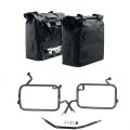 Zwei Khali-Seitentaschen aus TPU 35L - 45L + Paar Aluminiumplatten + BMW F450GS Atlas Aluminium-Satteltaschenrahmen
