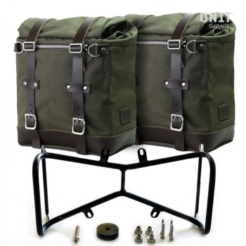  Zwei Seitentaschen aus Canvas + Symmetrischer Doppelrahmen NineT