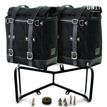  Zwei Seitentaschen aus Canvas + Symmetrischer Doppelrahmen NineT