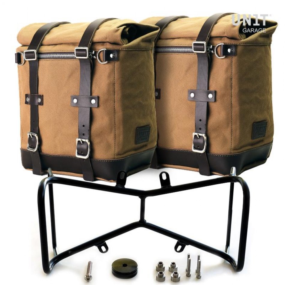  Zwei Seitentaschen aus Canvas + Symmetrischer Doppelrahmen NineT