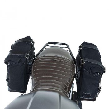  Zwei Seitentaschen aus Canvas + Symmetrischer Doppelrahmen NineT