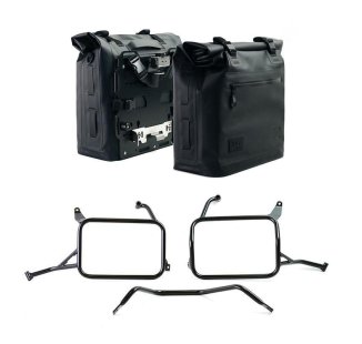 Zwei Khali Seitentaschen aus TPU 35L - 45L mit Yamaha-Rahmen