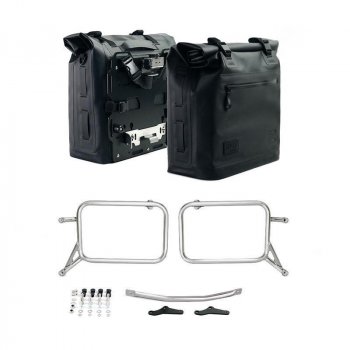 Zwei Khali Seitentaschen aus TPU 35L - 45L Frames R & GS