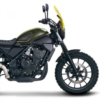 Honda CL Mattschwarze Tankseitenverkleidungen