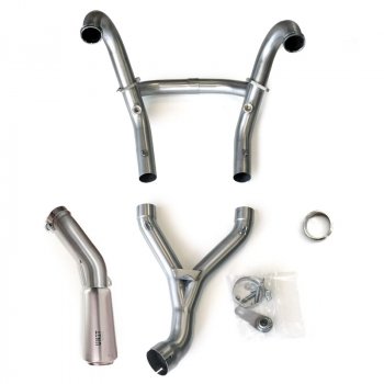 Komplettes Auspuff-Kit HP2 & Megamoto Titanium