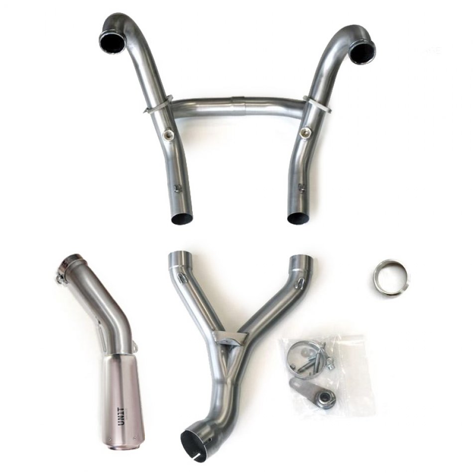 Komplettes Auspuff-Kit HP2 & Megamoto Titanium