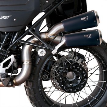 Titanium Doppelter Schalldämpfer mit sichtbarer Schweißnaht