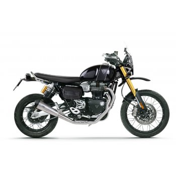 Triumph 1200XC & XE Schalldämpfer mit katalysatorfreiem Verteiler aus Edelstahl
