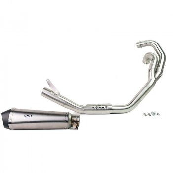 Triumph 1200XC & XE Schalldämpfer mit katalysatorfreiem Verteiler aus Edelstahl