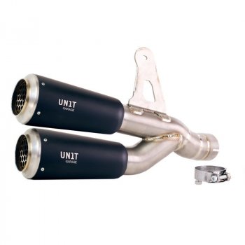 BMW R1300GS ADV Doppelauspuff im GP-Stil aus Titan