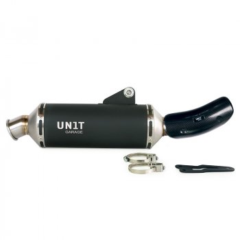 Schwarzer Edelstahl-Auspuff Royal Enfield Himalayan 450 (ab 2024)