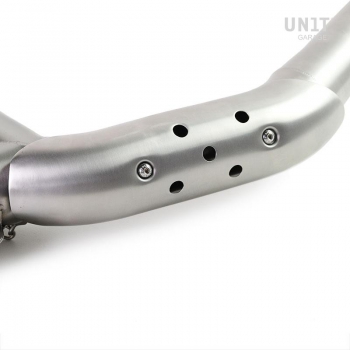 Titanium Scrambler Doppelter Schalldämpfer mit sichtbarer Schweißnaht