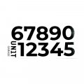 Schwarze Klebenummern