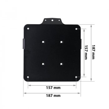 Niedriger Kennzeichenhalter